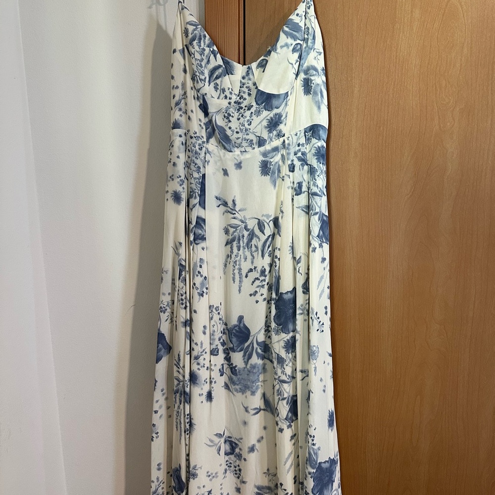 Reformation Blue Floral Maxi Dress
